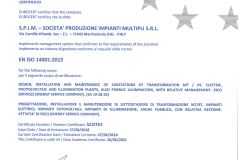 Certificato -ISO 14001 2015